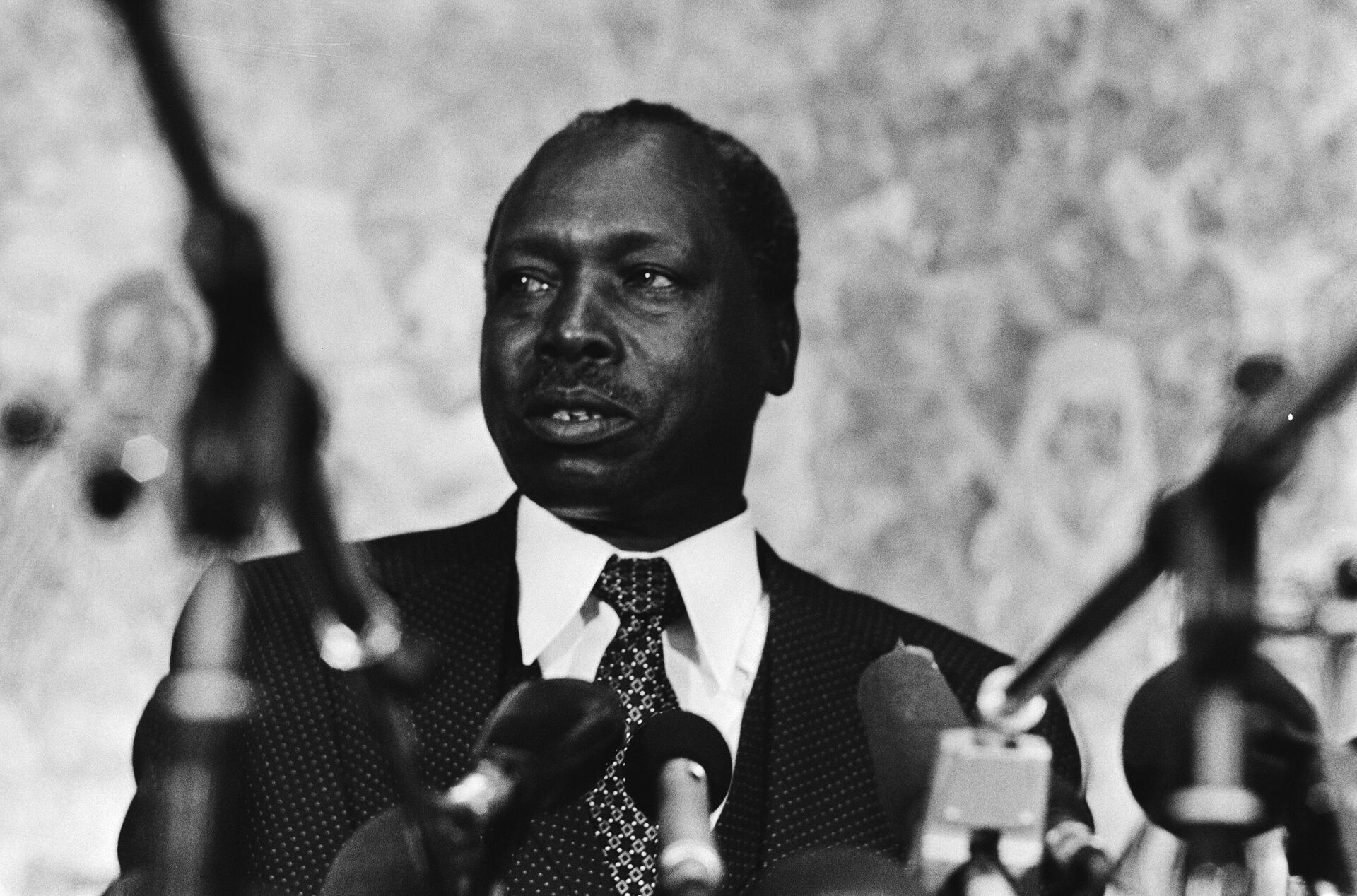 Kenyan President Daniel arap Moi at a press conference in The Hague, Netherlands, on  21 June 1979. - Sputnik International, 1920, 22.08.2022