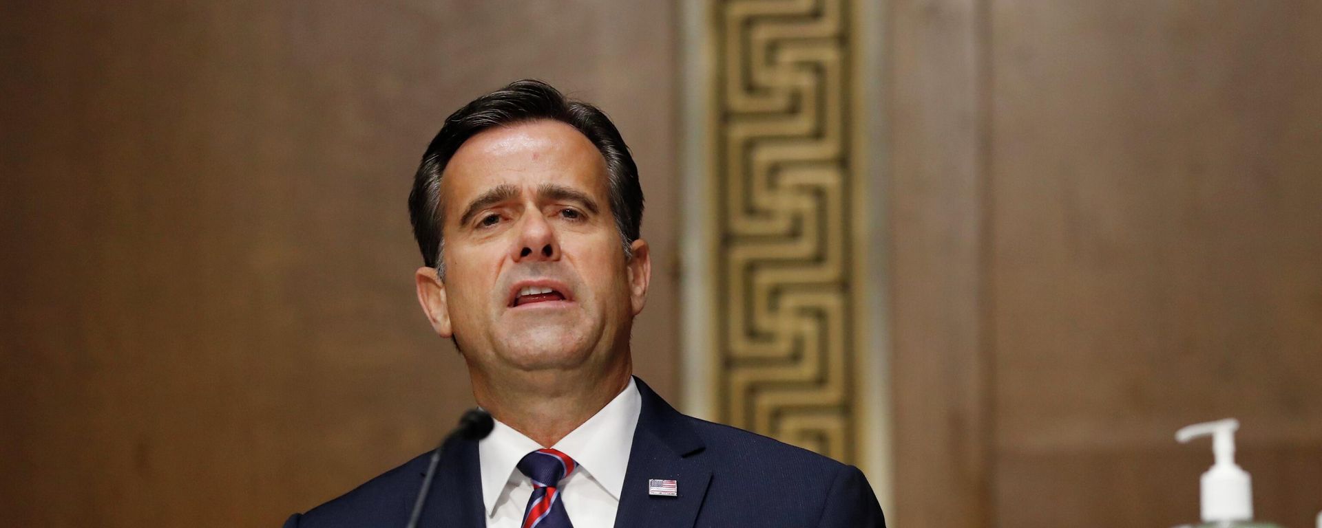 Rep. John Ratcliffe, R-Texas, testifies before a Senate Intelligence Committee nomination hearing on Capitol Hill in Washington, Tuesday, May. 5, 2020. The panel is considering Ratcliffe's nomination for director of national intelligence. (AP Photo/Andrew Harnik, Pool) - Sputnik International, 1920, 26.08.2026