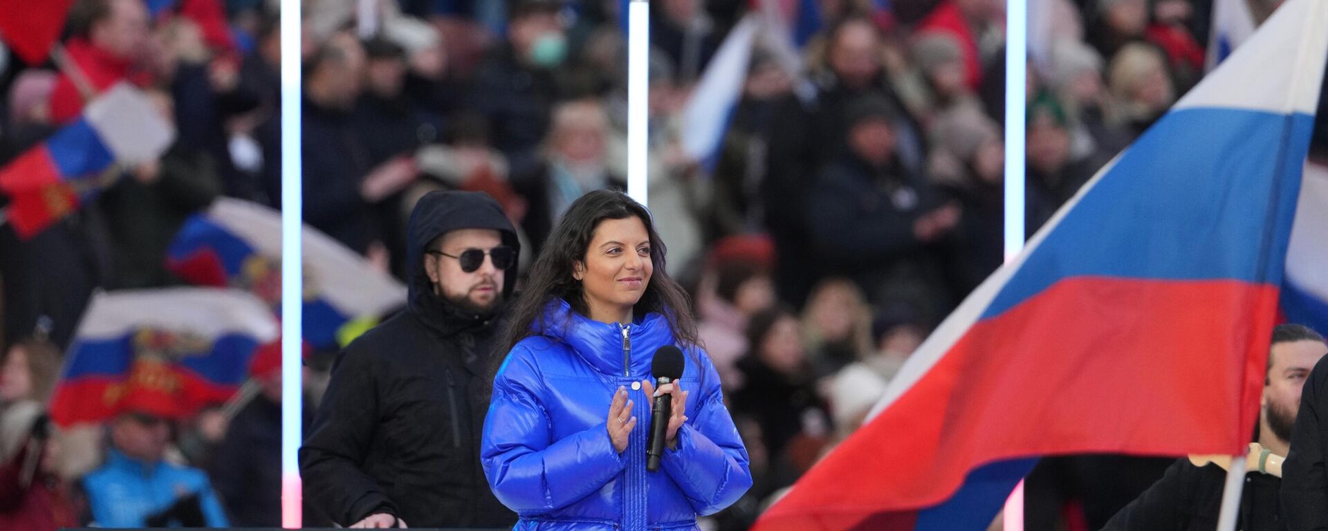 Margarita Simonyan takes part in concert dedicated to 8th anniversary of Crimea's reunification with Russia. Moscow, March 18, 2022 - Sputnik International, 1920, 29.08.2022