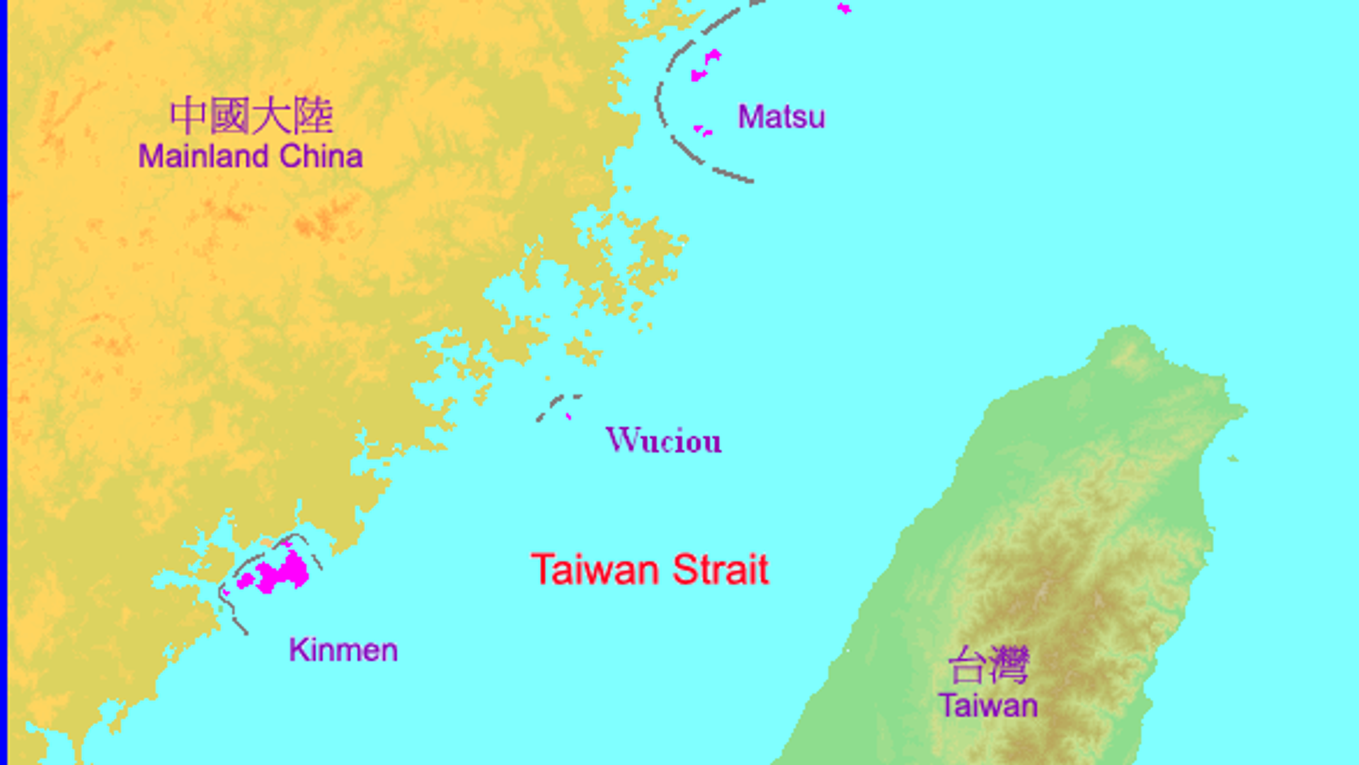 Location of Kinmen, Matsu and Wuciou, based upon MainlandChina.png by Alan Mak - Sputnik International, 1920, 30.08.2022