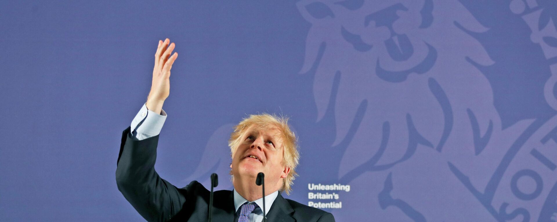 British Prime Minister Boris Johnson outlines his government's negotiating stance with the European Union after Brexit, during a key speech at the Old Naval College in Greenwich, London, Monday, Feb. 3, 2020 - Sputnik International, 1920, 22.10.2022