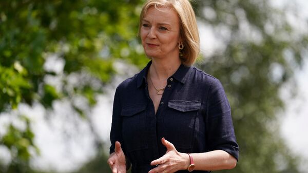 Contender to become the country's next Prime minister and leader of the Conservative party British Foreign Secretary Liz Truss speaks at an event at the Breckland Council in Dereham, Norfolk, on July 29, 2022 - Sputnik International