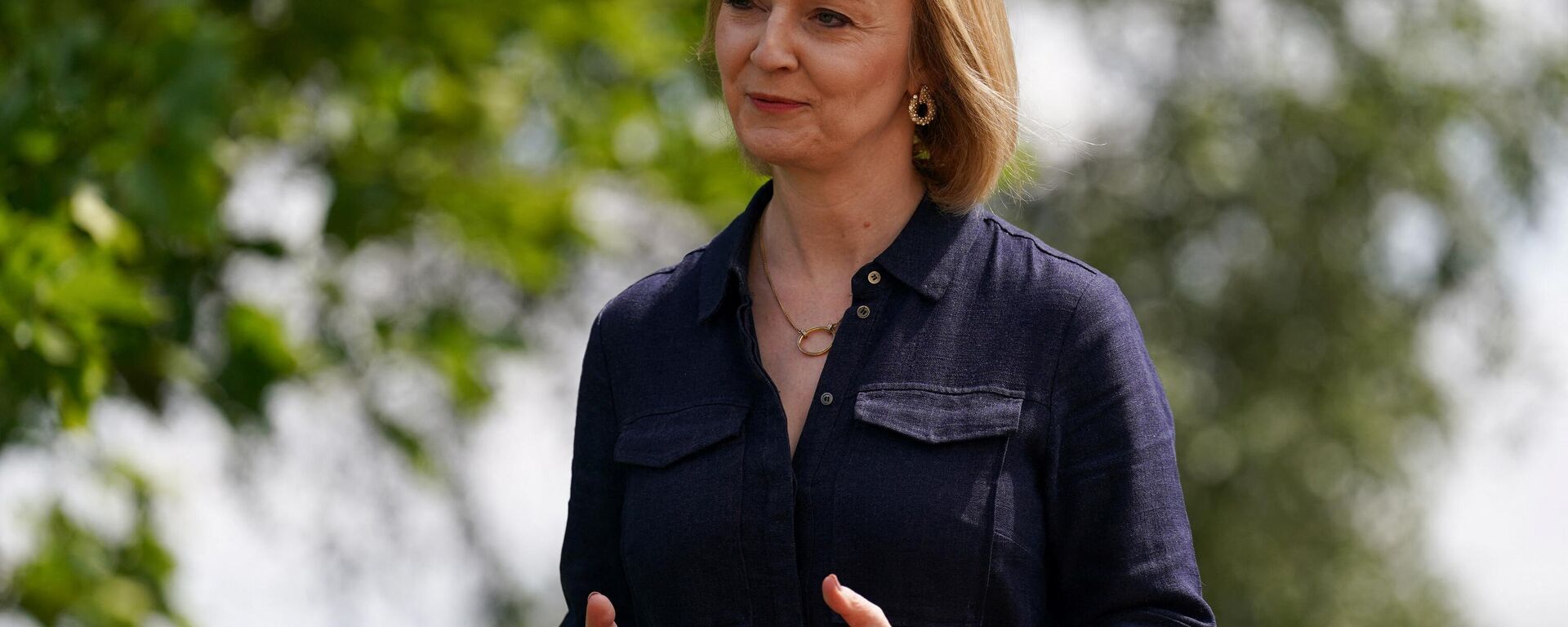 Contender to become the country's next Prime minister and leader of the Conservative party British Foreign Secretary Liz Truss speaks at an event at the Breckland Council in Dereham, Norfolk, on July 29, 2022 - Sputnik International, 1920, 04.09.2022