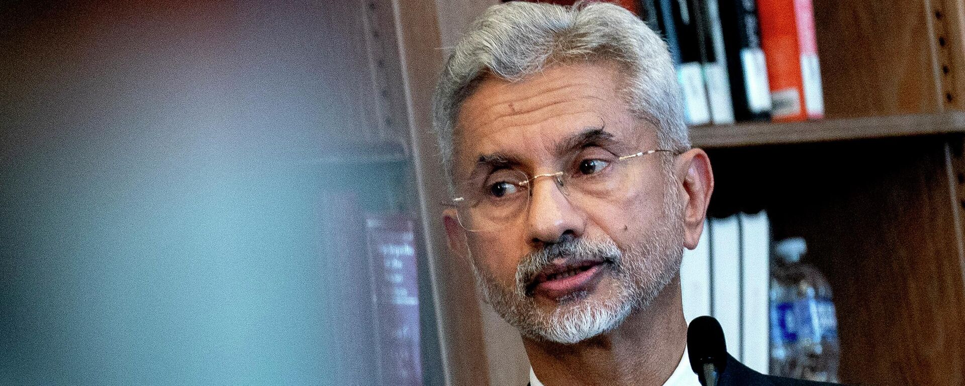 Indian External Affairs Minister Dr. S. Jaishankar speaks as he and Secretary of State Antony Blinken host a US-India higher education dialogue at the Howard University Founders Library in Washington, Tuesday, April 12, 2022. - Sputnik International, 1920, 05.09.2022