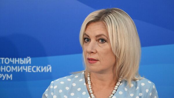 Russian Foreign Ministry spokeswoman Maria Zakharova at the Eastern Economic Forum - Sputnik International