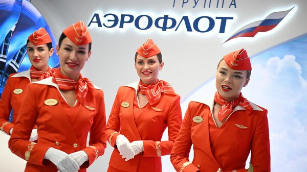Aeroflot's stand at the Eastern Economic Forum in Vladivostok. - Sputnik International