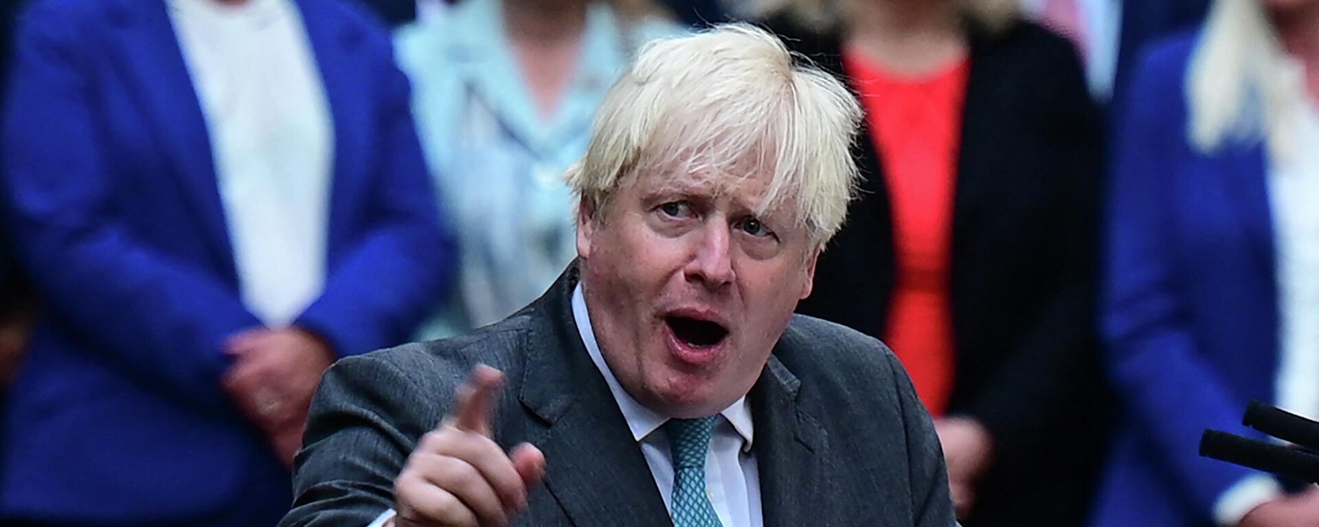 Boris Johnson delivers his final speech outside 10 Downing Street - Sputnik International, 1920, 23.09.2022