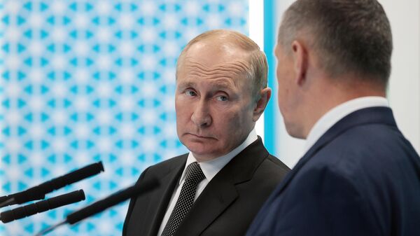 Russian President Vladimir Putin during a working visit to the Russian Far East. Tuesday, September 6, 2022. - Sputnik International