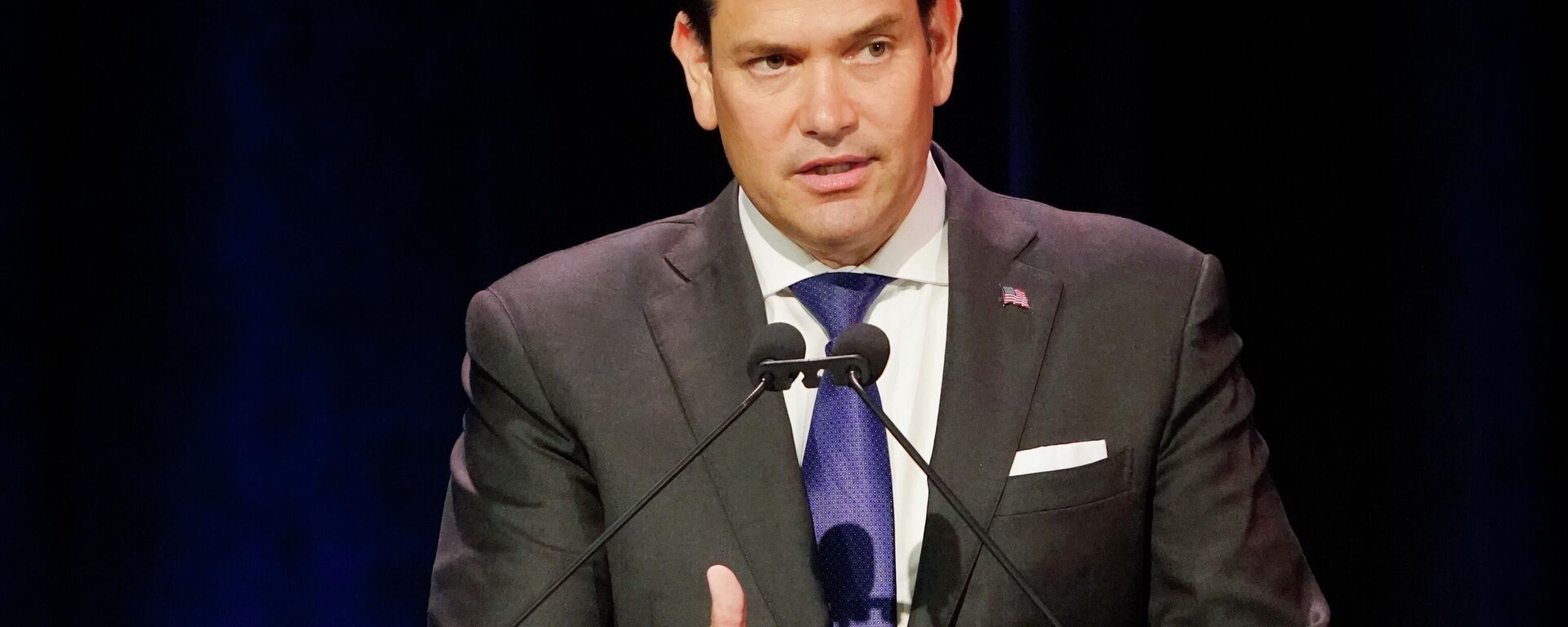 Sen. Marco Rubio, R-Fla., speaks at the Forum Club of the Palm Beaches, Wednesday, Aug. 25, 2021, in West Palm Beach, Fla. Rubio spoke about the situation in Afghanistan, the COVID-19 pandemic and China-US trade. - Sputnik International, 1920, 18.07.2024