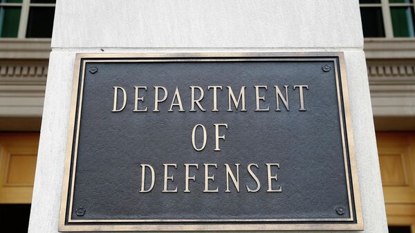 This April 19, 2019 file photo shows a sign for the Department of Defense at the Pentagon in Washington.  - Sputnik International