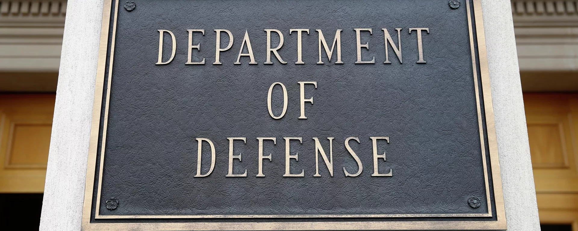 This April 19, 2019 file photo shows a sign for the Department of Defense at the Pentagon in Washington.  - Sputnik International, 1920, 03.12.2024