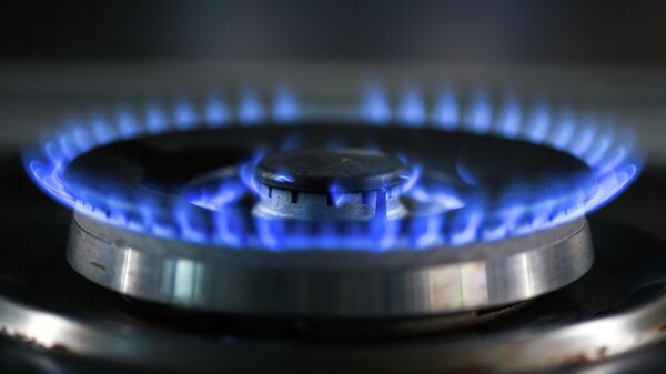 Flames of a lit burner of a gas stove. File photo - Sputnik International