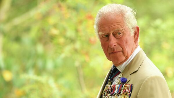 (FILES) In this file photo taken on August 15, 2020 Britain's Prince Charles, Prince of Wales reacts during a national service of remembrance at the National Memorial Arboretum in Alrewas, central England - Sputnik International