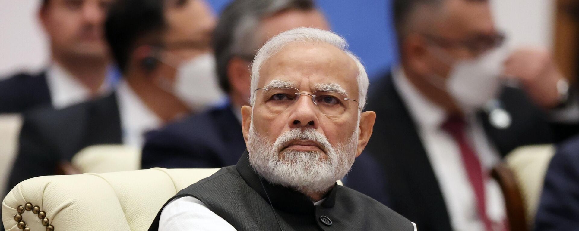 India's Prime Minister Narendra Modi takes part in the Shanghai Cooperation Organisation (SCO) summit in Samarkand, Uzbekistan. - Sputnik International, 1920, 16.09.2022