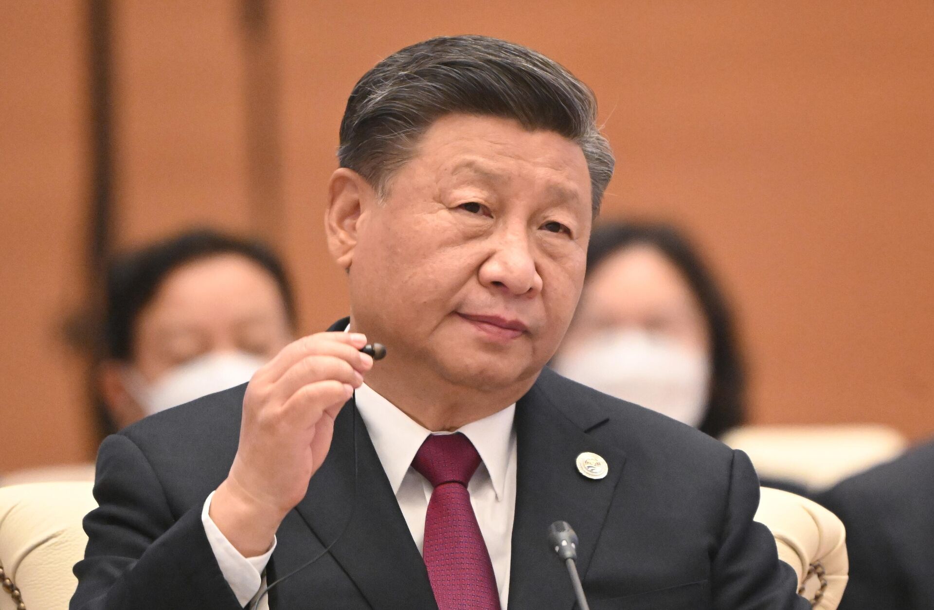 September 16, 2022. Chinese President Xi Jinping at an expanded meeting of the Shanghai Cooperation Organization (SCO) Council of Heads of State - Sputnik International, 1920, 15.10.2022