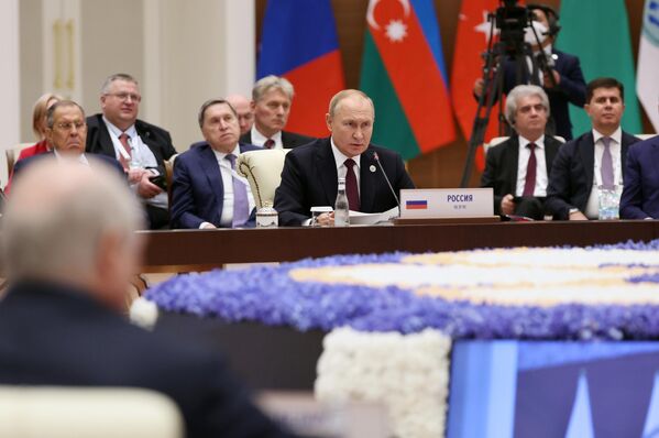 Russian President Vladimir Putin attends SCO summit - Sputnik International