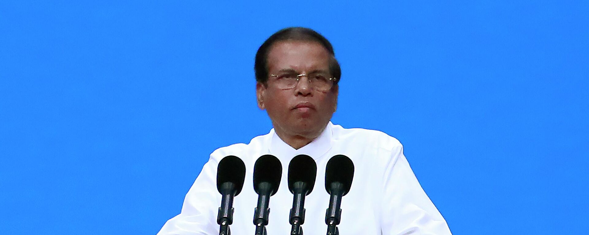 FILE - In this May 15, 2019, file photo, Sri Lanka President Maithripala Sirisena delivers a speech during the opening ceremony of the Conference on Dialogue of Asian Civilizations in Beijing, China - Sputnik International, 1920, 16.09.2022