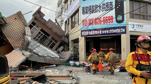 Разрушения в результате землетрясения на Тайване  - Sputnik International