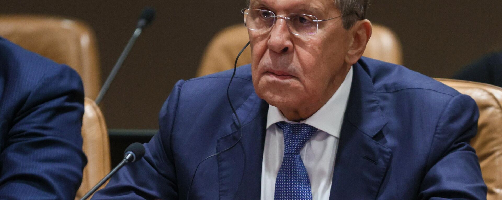 Russian Foreign Minister Sergei Lavrov during a meeting with his Chinese counterpart during the 77th session of the United Nations General Assembly in New York. - Sputnik International, 1920, 22.09.2022