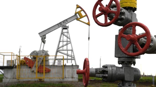 An oil pumpjack in Tatarstan, Russia - Sputnik International