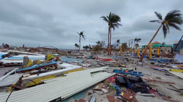 Image captures aftermath of Hurricane Ian's destruction in Fort Myers, Florida. - Sputnik International