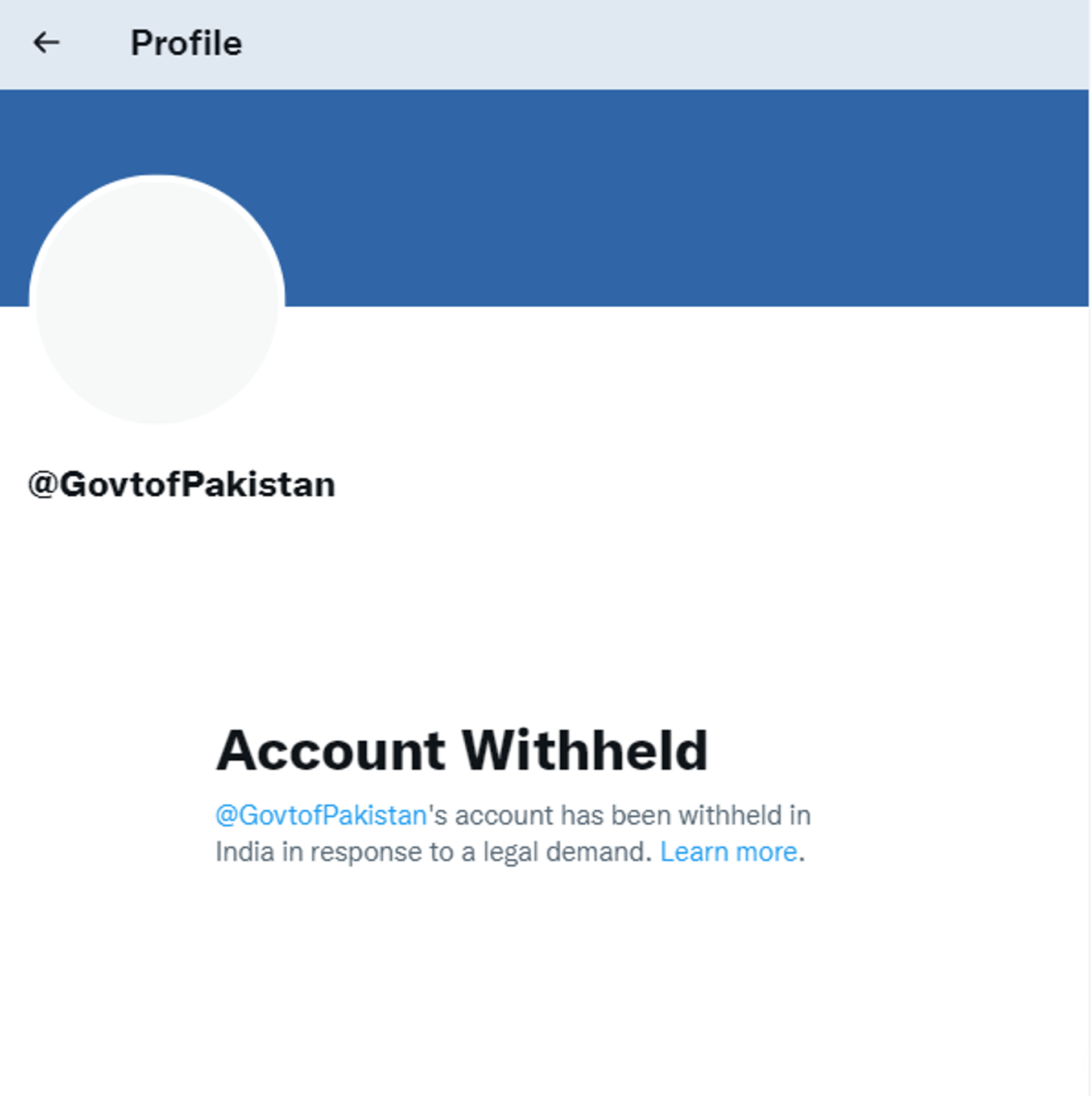 Pakistan Government's Twitter Account Withheld in India - Sputnik International, 1920, 01.10.2022