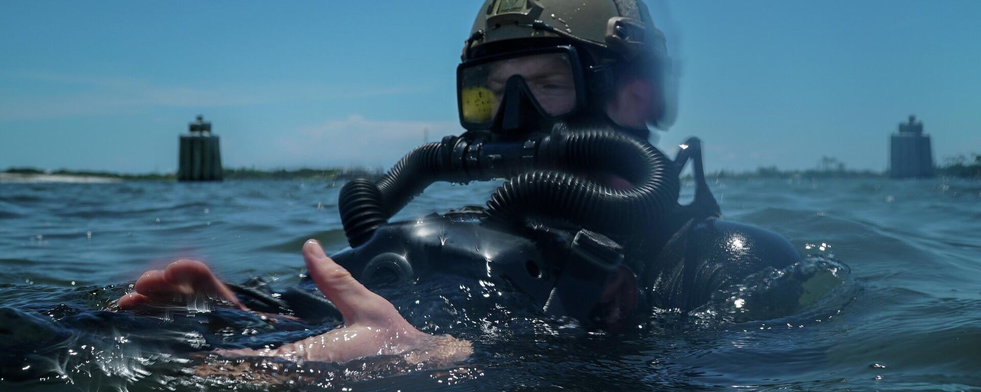 US Navy SEAL during drills, 2018 file photo. - Sputnik International, 1920, 02.10.2022