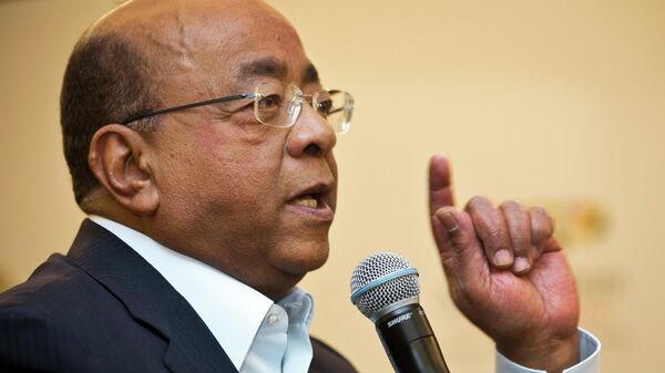 Mo Ibrahim, Chairman and Founder of the Mo Ibrahim Foundation, answers a question from a journalist at a news conference in Nairobi, Kenya, March 2, 2015. - Sputnik International