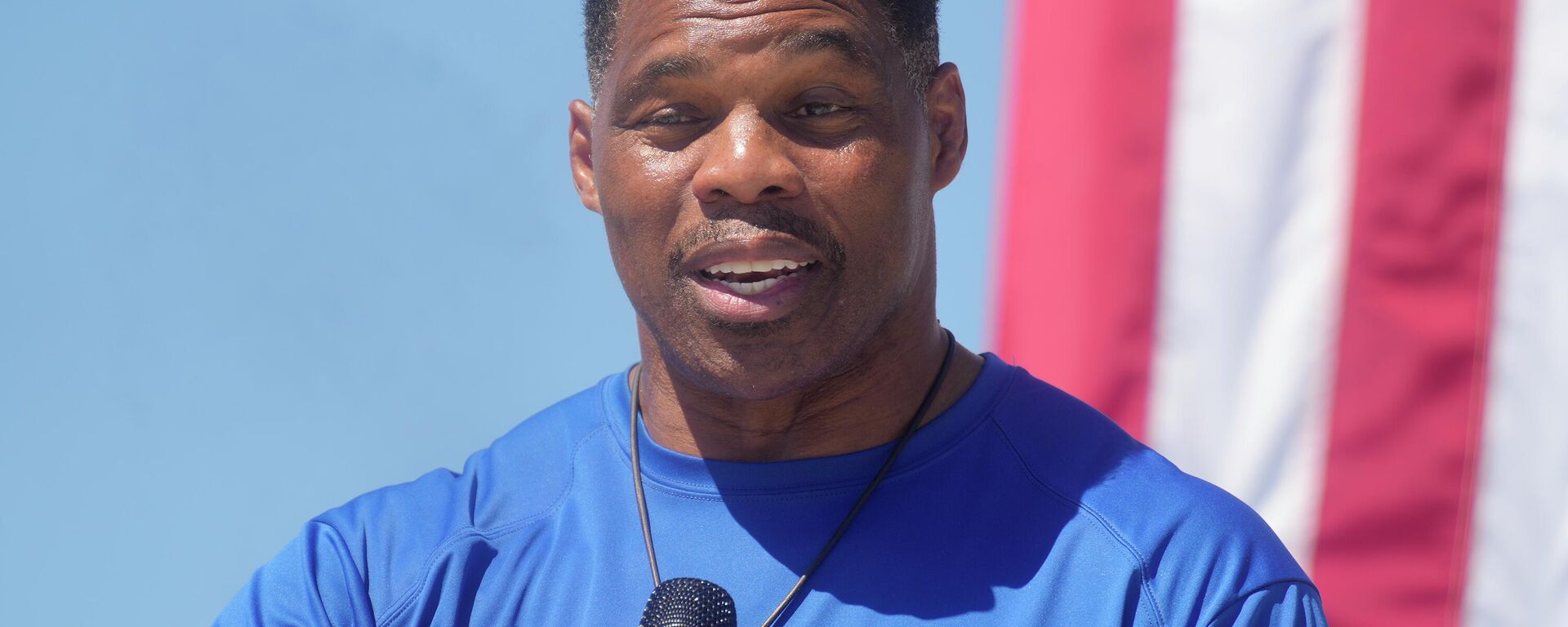 Georgia GOP Senate nominee Herschel Walker smiles during remarks during a campaign stop at Battle Lumber Co. on Thursday, Oct. 6, 2022, in Wadley, Ga. Walker's appearance was his first following reports that a woman who said Walker paid for her 2009 abortion is actually mother of one of his children - undercutting Walker's claims he didn't know who she was. - Sputnik International, 1920, 23.11.2022