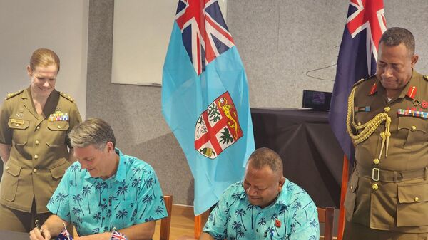 Fiji and Australia Sign Status of Forces Agreement on October 20,2022 - Sputnik International