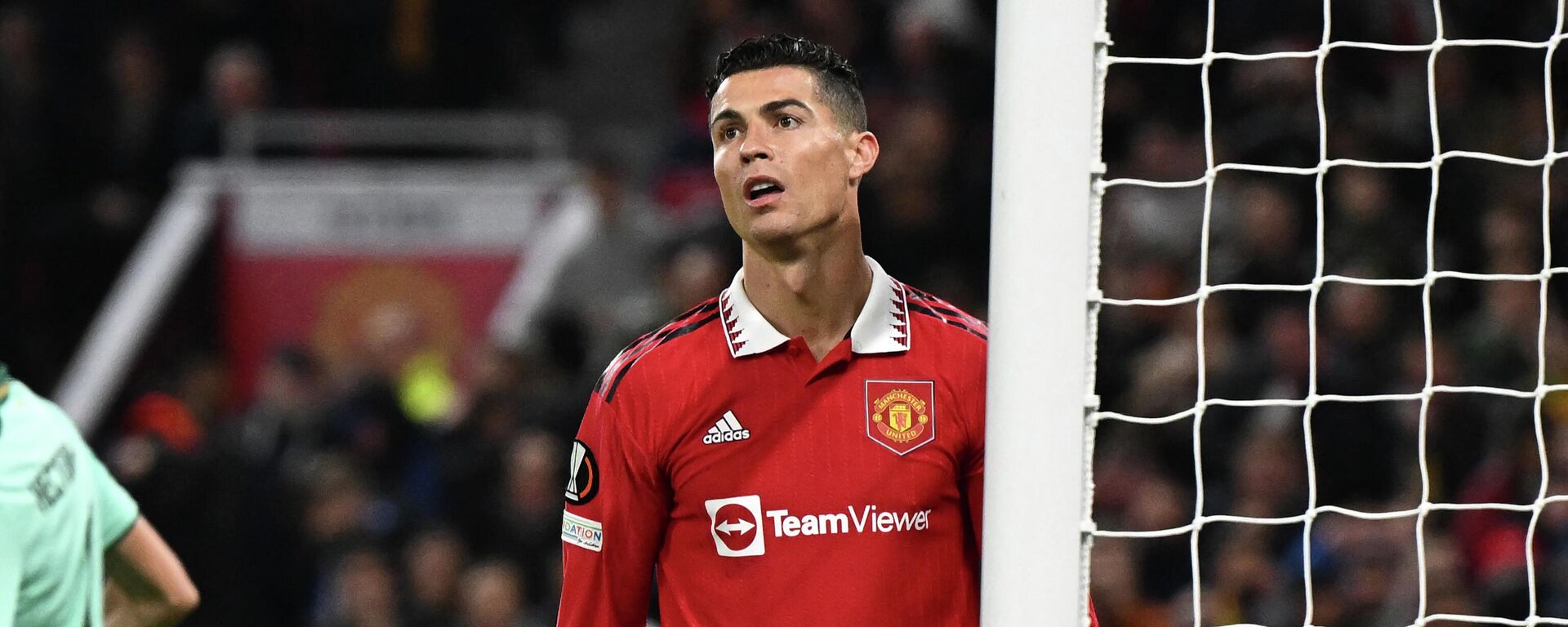 Manchester United's Portuguese striker Cristiano Ronaldo reacts to another missed chance during the UEFA Europa League Group E football match between Manchester United and Omonoia Nicosia, at Old Trafford stadium, in Manchester, north-west England, on October 13, 2022. - Sputnik International, 1920, 07.11.2022