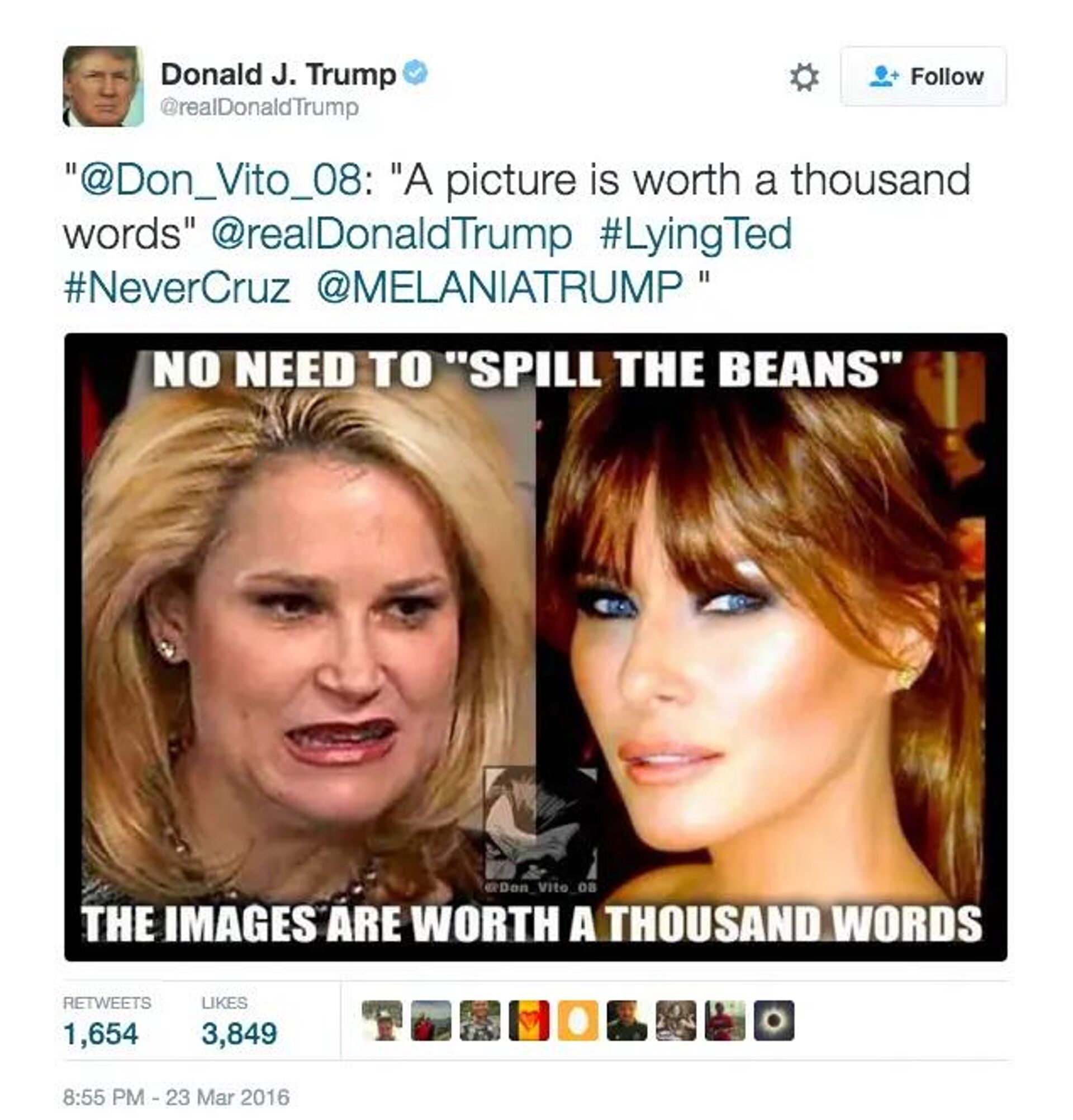 Trump Calls Ted Cruz's Wife Ugly on Twitter - Sputnik International, 1920, 25.10.2022