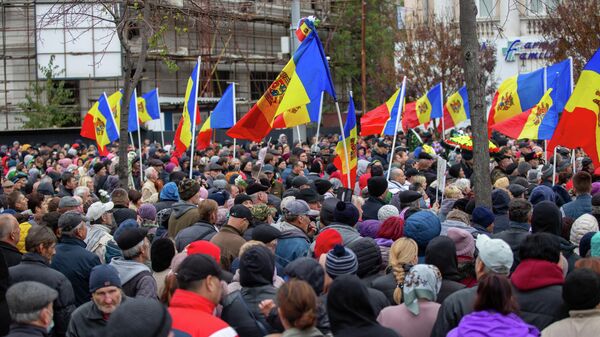 Protest rally in Chisinau, November 6, 2022 - Sputnik International