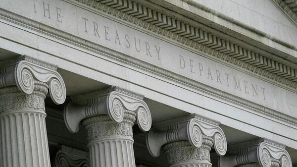 The Treasury Building is viewed in Washington, May 4, 2021. - Sputnik International