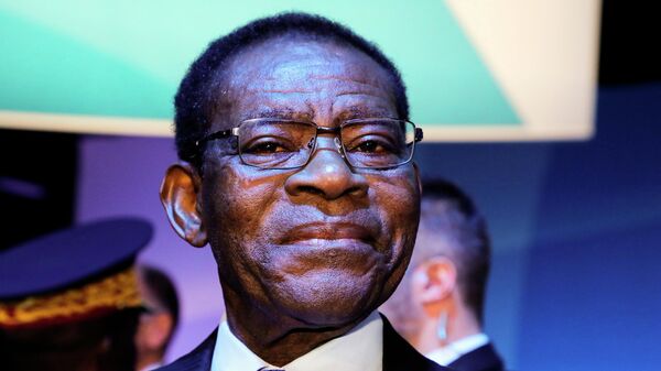 Equatorial Guinea President Teodoro Obiang Nguema Mbasogo is pictured at the start of the Paris Peace Forum Tuesday, Nov. 12, 2019 in Paris. - Sputnik International