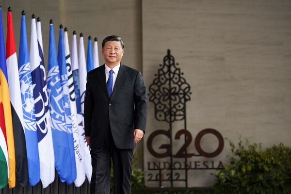 China&#x27;s President Xi Jinping arrives for the G20 leaders&#x27; summit in Nusa Dua, on the Indonesian resort island of Bali on November 15, 2022.  - Sputnik International