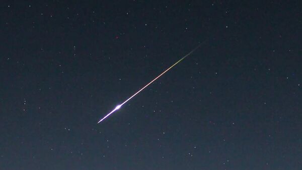 Trail from a meteor of the Perseid meteor shower - Sputnik International