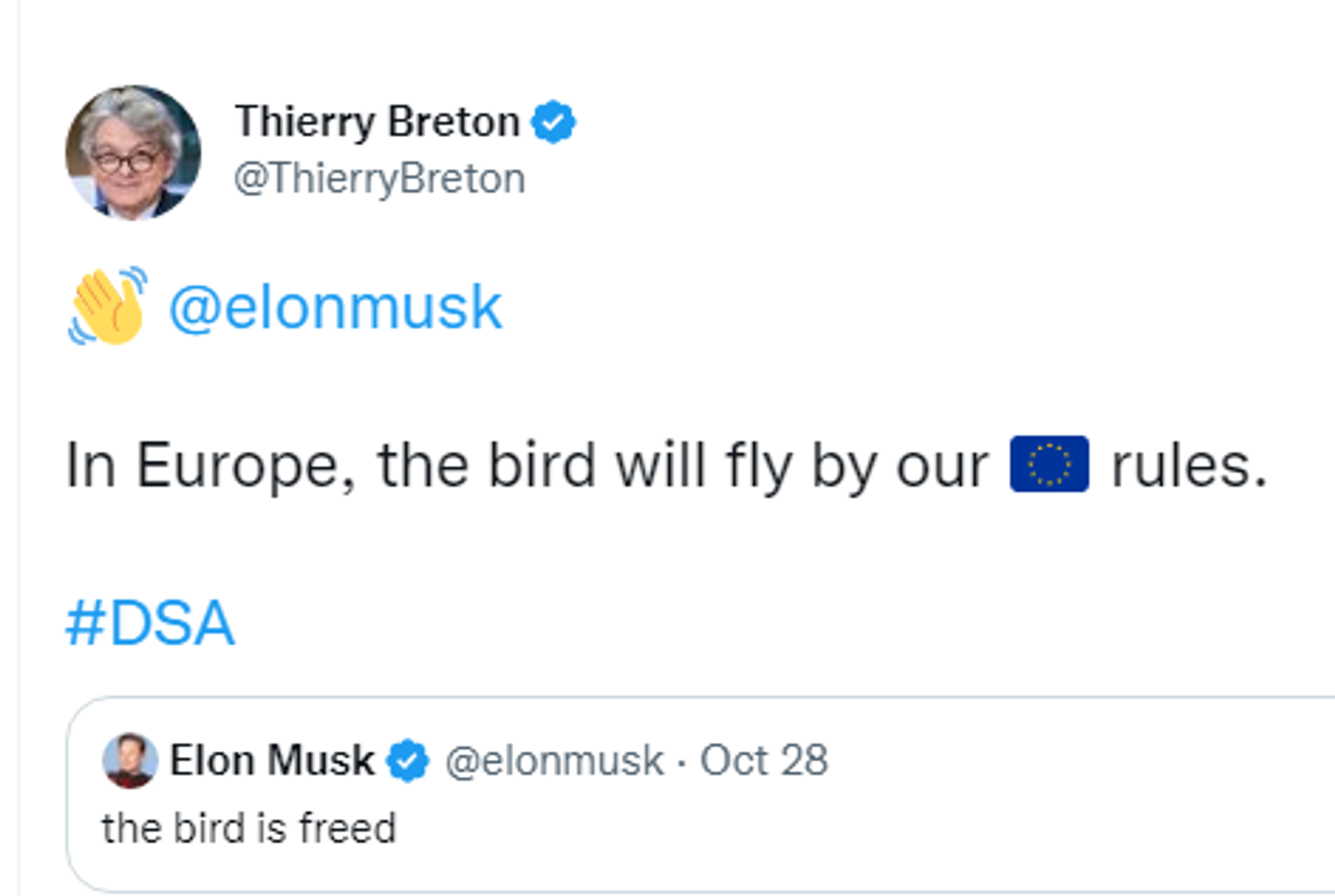 Twitter screenshot of post by Internal Market Commissioner Thierry Breton - Sputnik International, 1920, 25.11.2022