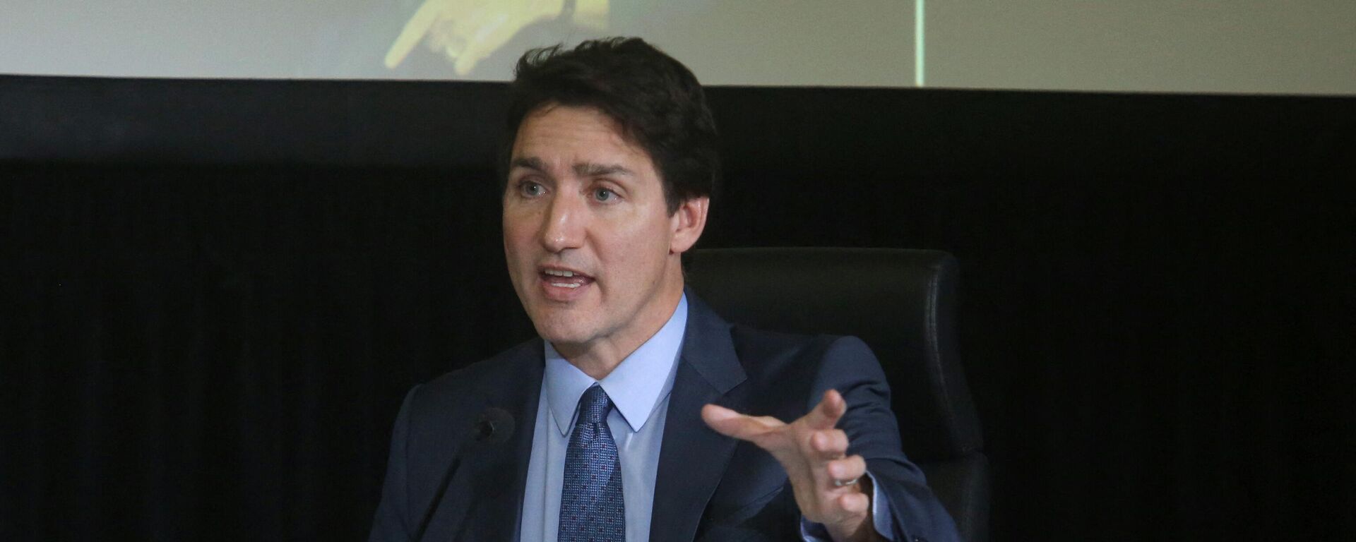 Canadian Prime Minister Justin Trudeau testifies before the Public Order Emergency Commission public inquiry on November 25, 2022, in Ottawa. - Sputnik International, 1920, 26.09.2023