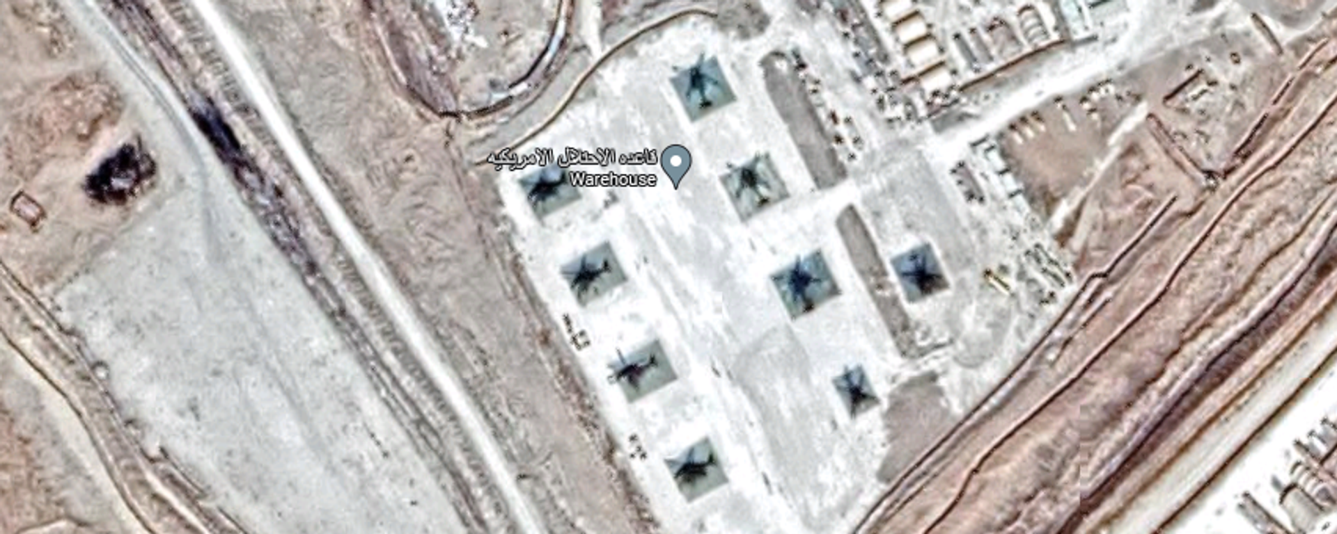 American base in al-Shaddadi, northeast Syria. GoogleMaps screengrab. - Sputnik International, 1920, 29.10.2023