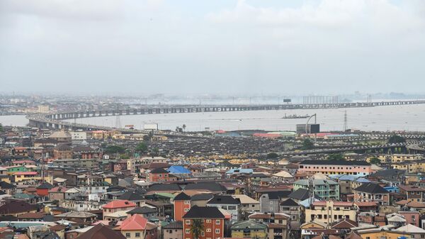 A aerial view of Lagos showing the Third Mainland bridge, on October 7, 2022. - Sputnik International