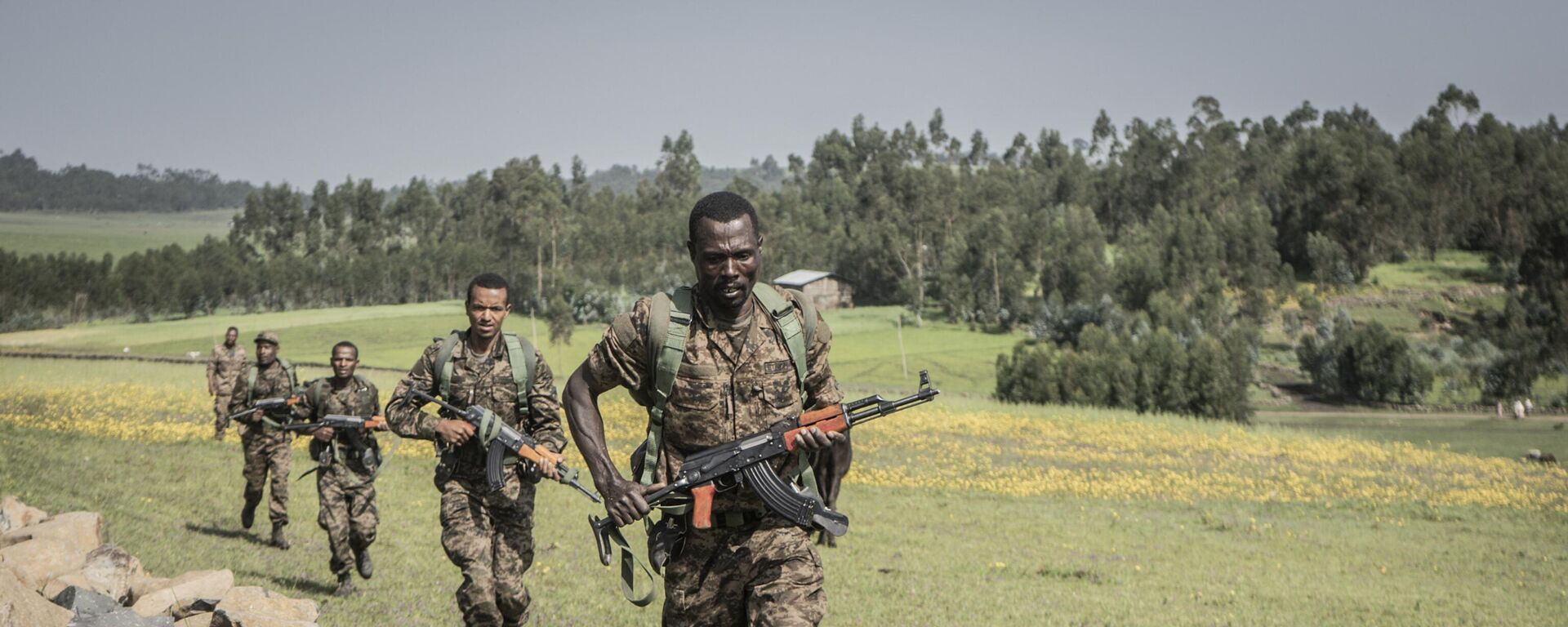 Ethiopian National Defence Forces (ENDF) soldiers train in the field of Dabat, 70 kilometers Northeast of the city of Gondar, Ethiopia, on September 15, 2021. - Sputnik International, 1920, 28.11.2022