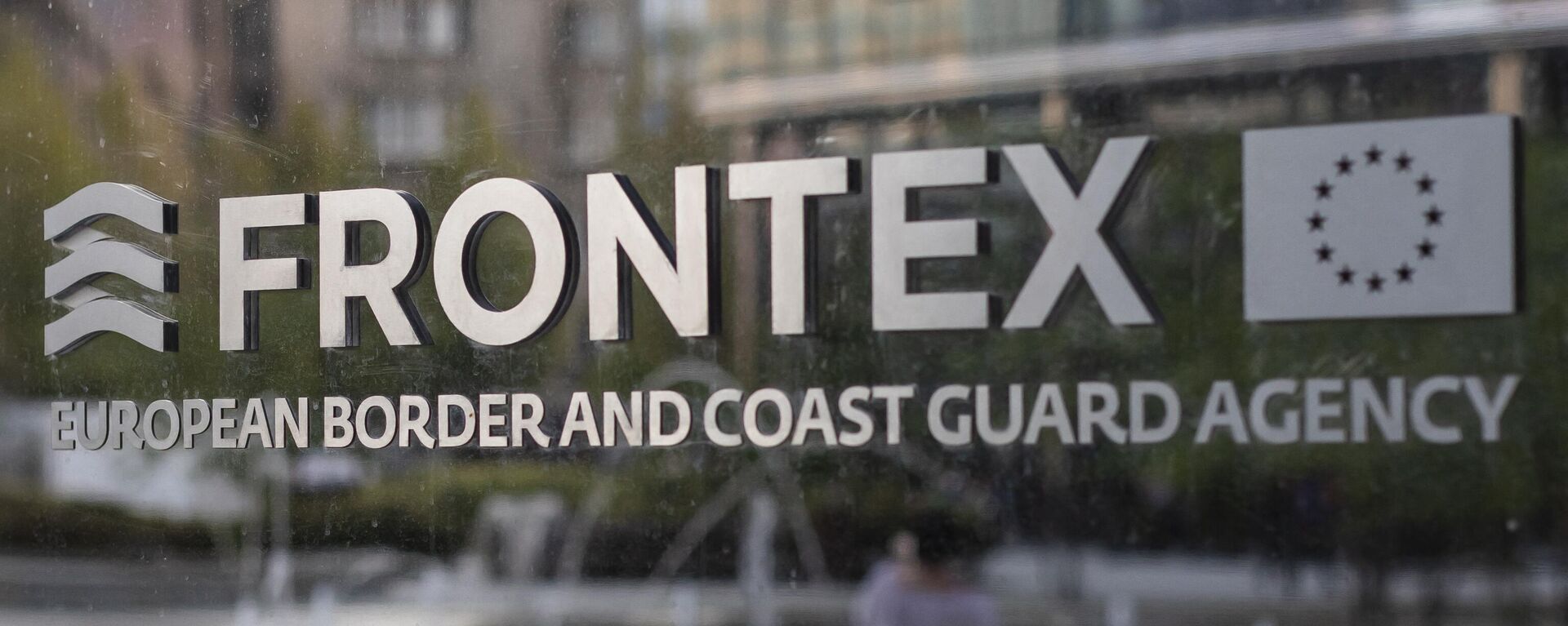 The logo of European Union border force Frontex is pictured at the headquarters in Warsaw, Poland, on August 5, 2019. - Sputnik International, 1920, 06.12.2022