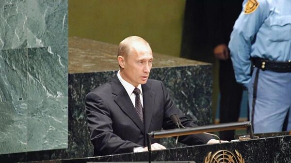 President of Russia Vladimir Putin Speech at the 70th session of the UN Assembly - Sputnik International