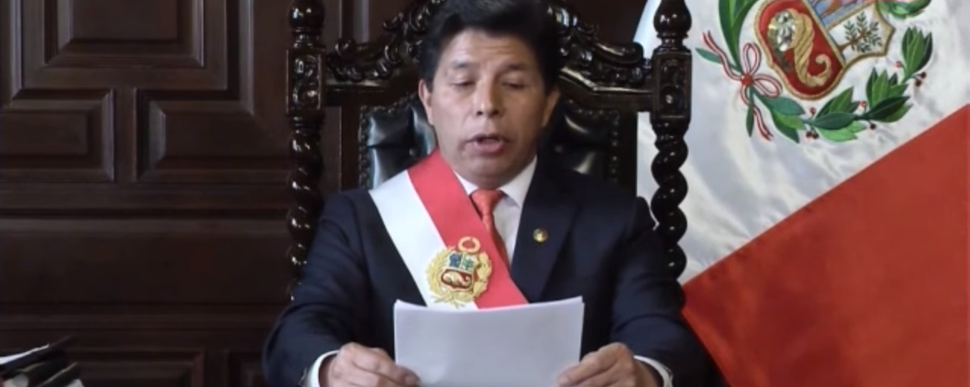Peruvian President Pedro Castillo announced on state television on December 7, 2022, the immediate dissolution of the Congress and the imposition of decree law until new elections can be organized. - Sputnik International, 1920, 16.12.2022