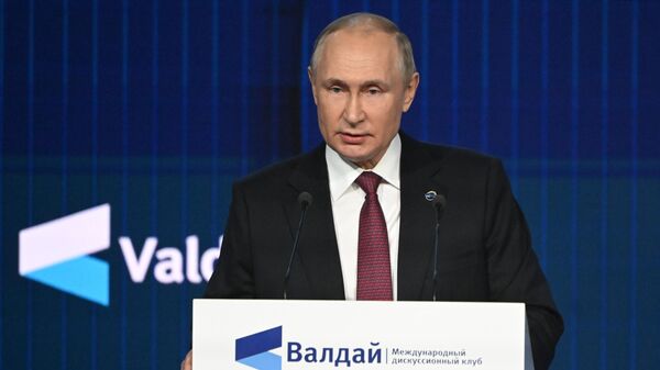 Putin addresses 2022 Valdai Forum - Sputnik International