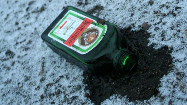A bottle of Jagermeister in the snow - Sputnik International