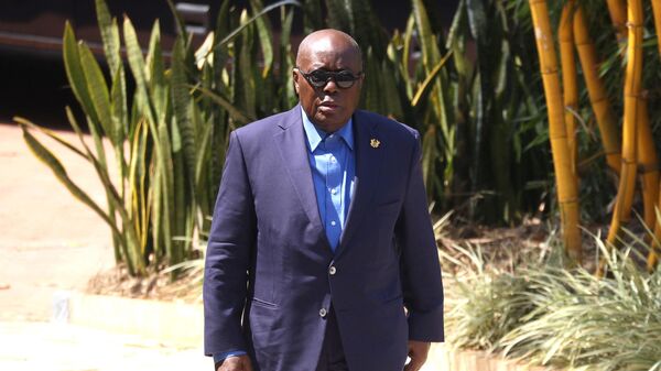 President of Ghana Nana Akufo-Addo arrives for day six of the Commonwealth Heads of Government Meeting (CHOGM) at the Intare Conference centre in Kigali on June 25, 2022. - Sputnik International