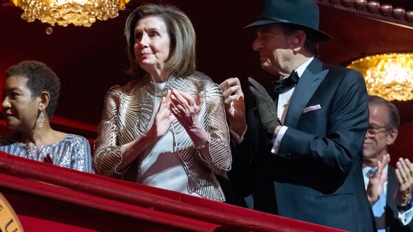 US House Speaker Nancy Pelosi (D-CA) and husband Paul Pelosi attend the 45th Kennedy Center Honors at the John F. Kennedy Center for the Performing Arts in Washington, DC, on December 4, 2022 - Sputnik International