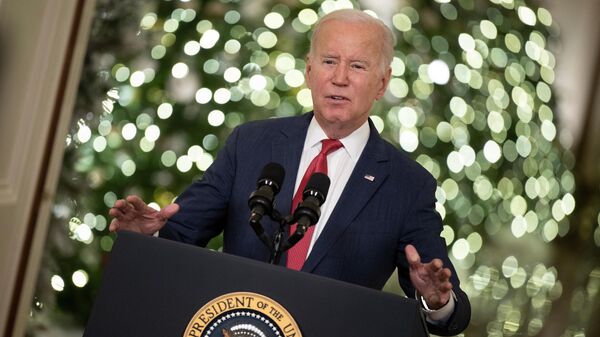 US President Joe Biden delivers a Christmas address - Sputnik International
